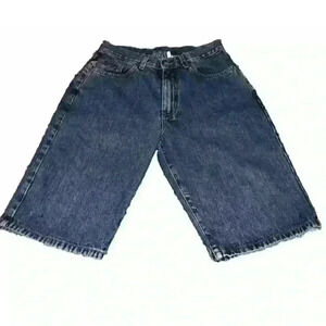Vintage Calvin Klein‎ Medium Wash High Waisted Denim Mom Shorts Size 9